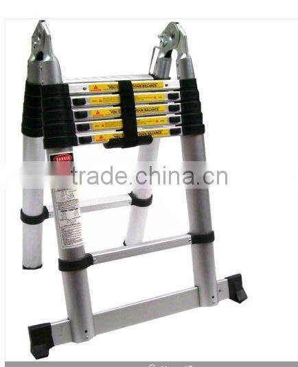 Aluminium Telescopic folding ladder with 6+6 steps