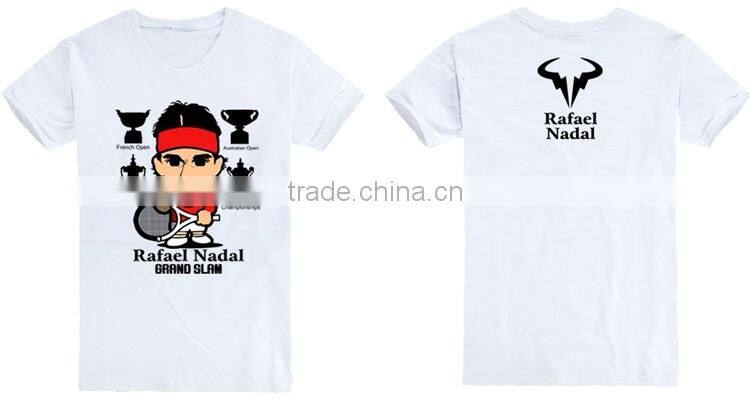 Guangzhou wholesale round neck plain t-shirt cartoon commemorative short-sleeved cotton T-shirt