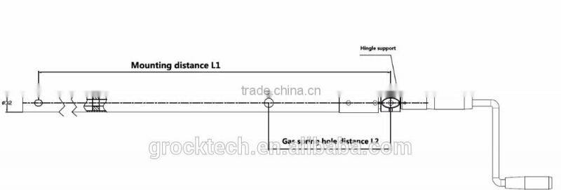High performance Mulfunction Manual Hospital Beds Rocker with ABS handle