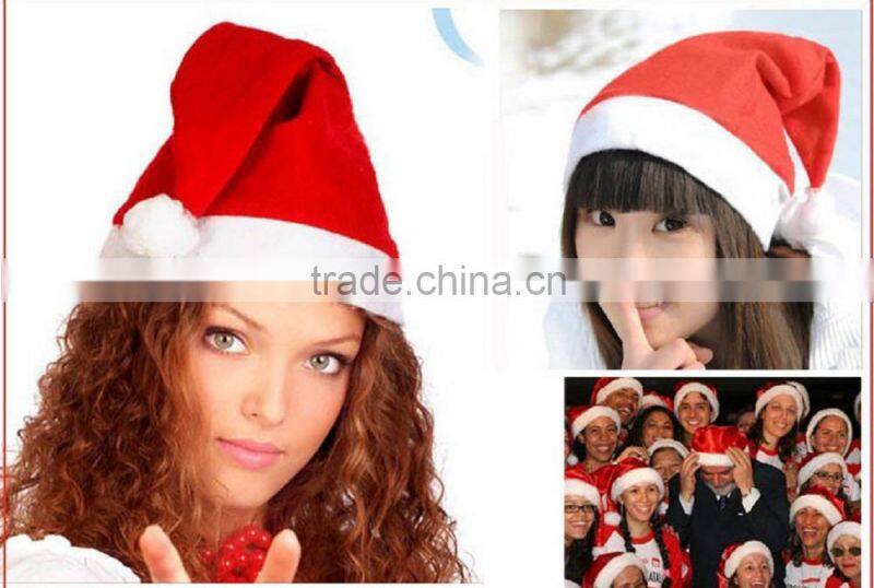High quality red christmas hat,santa hat,santa clause hat