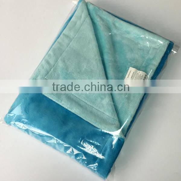 2016 Featured Products Purple Minky Plain Cuddle Soft Security Natural Baby Blanket