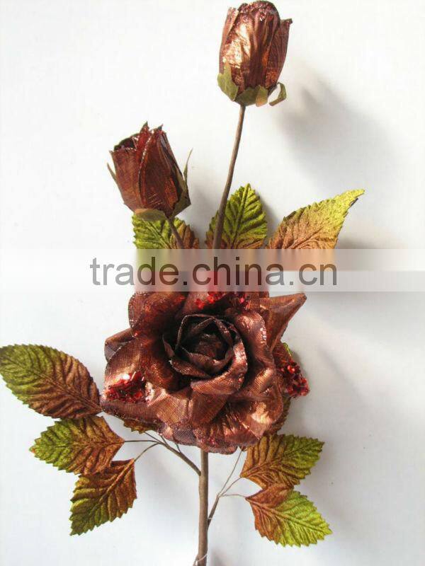2011 NEW Artificial Flowers Artificial Fruits 23" Artificial Rose Spray