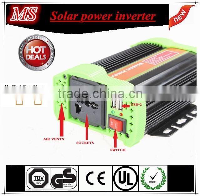 600w dc 12/24v ac 110v and 220v solar power inverter
