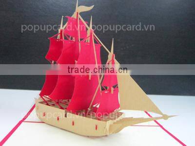 boy fall in love 3d pop up greeting card