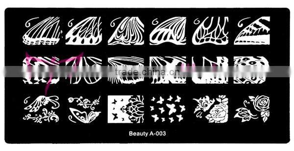 Sexy stamping nail art plate,beauty-A series nail art stamp plate