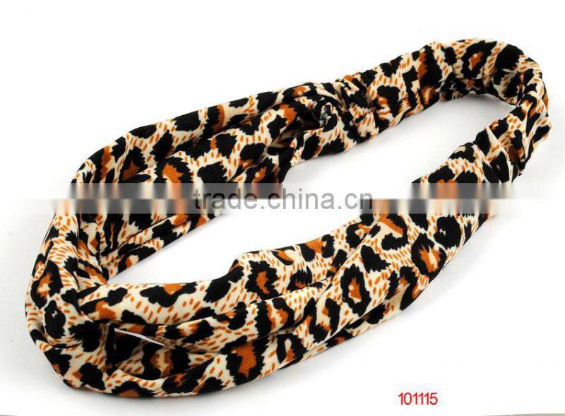 leopard print soft fabric headband