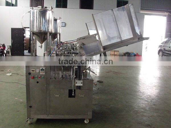 Hand cream filling and sealing machine, hand lotion filling and sealing machine