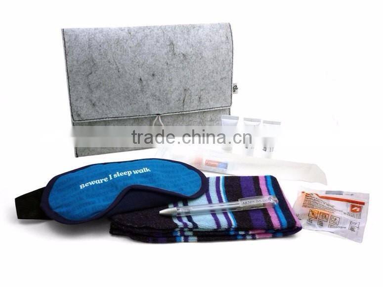Amentity kit for airline airplane custom Logo all in 1