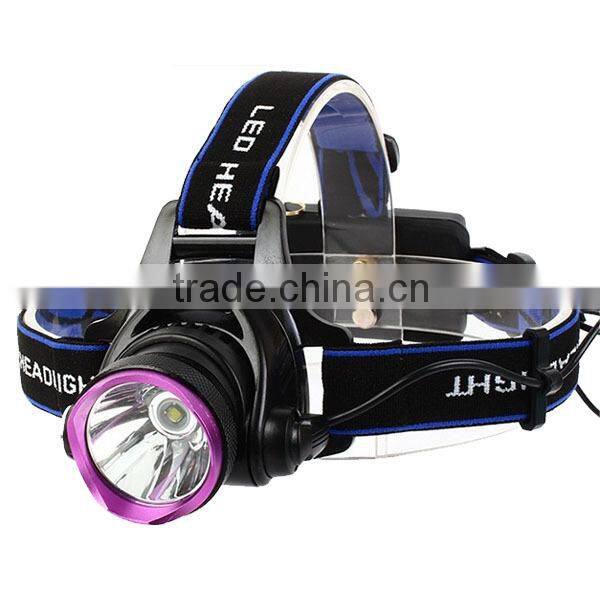 C-REE T6 LED Headlight 18650 battery Rechargeable Zoom hunting camping headlight