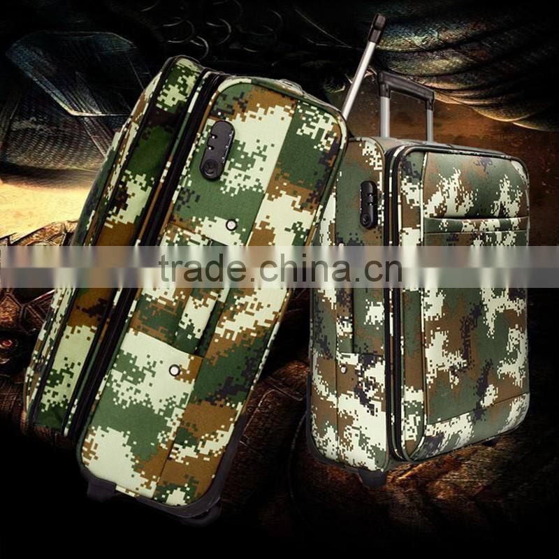 Packaging & Shipping Hot Sale Travel Trolley Waterproof Camouflage Fabric Luggage Bag for Men