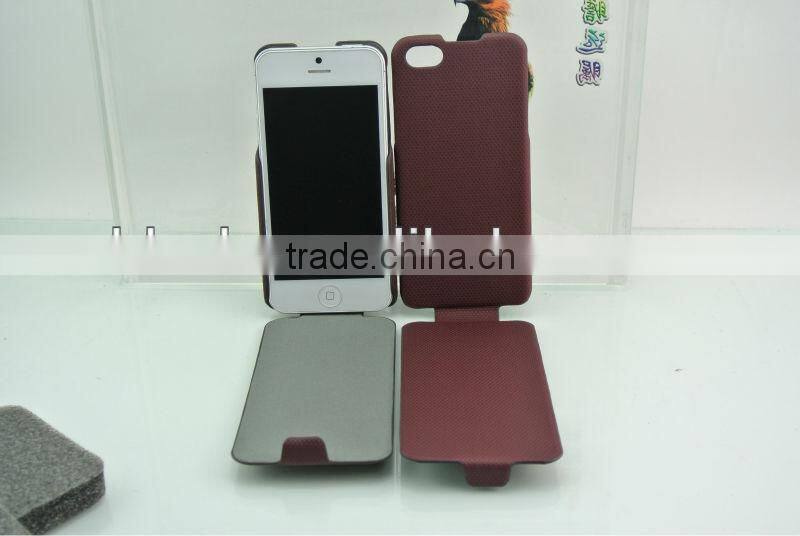 Crocodile corrugated leather case for iphone 4 4s case belt clip