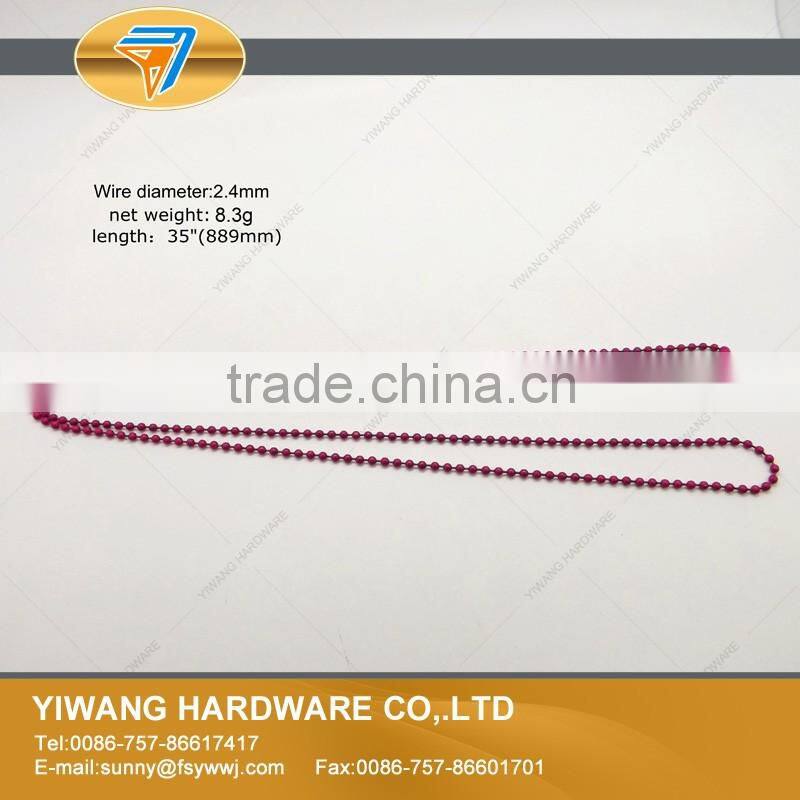 Fancy Electroplating Iron Ball Chain Necklace