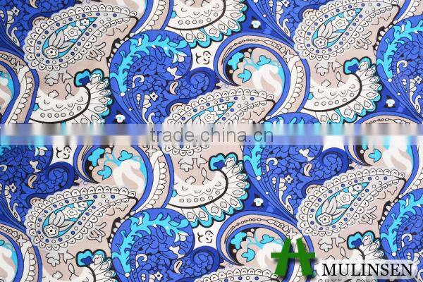 Shaoxing Textile woven paisley print rayon twill fabric