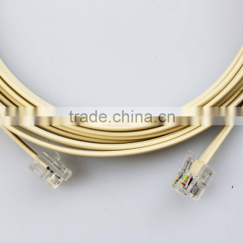 Modular Telephone Extension Cord Cable 6P4C