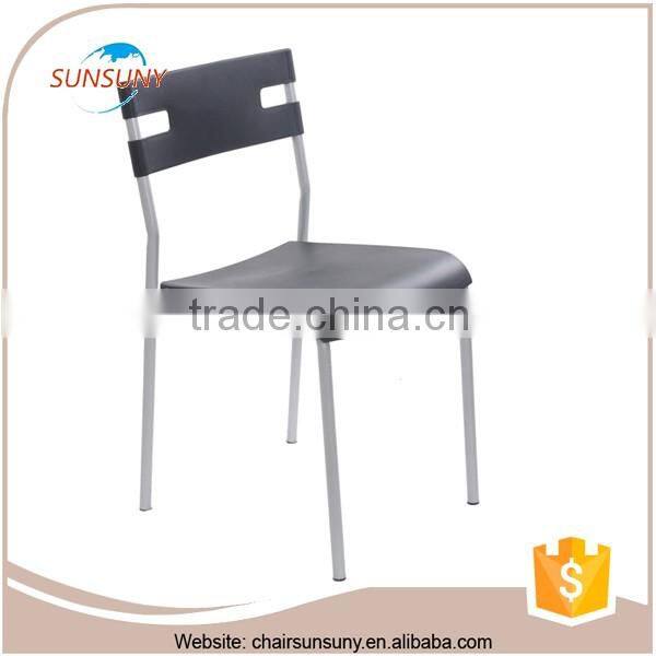 2016 popular simple design modern metal chair for dining