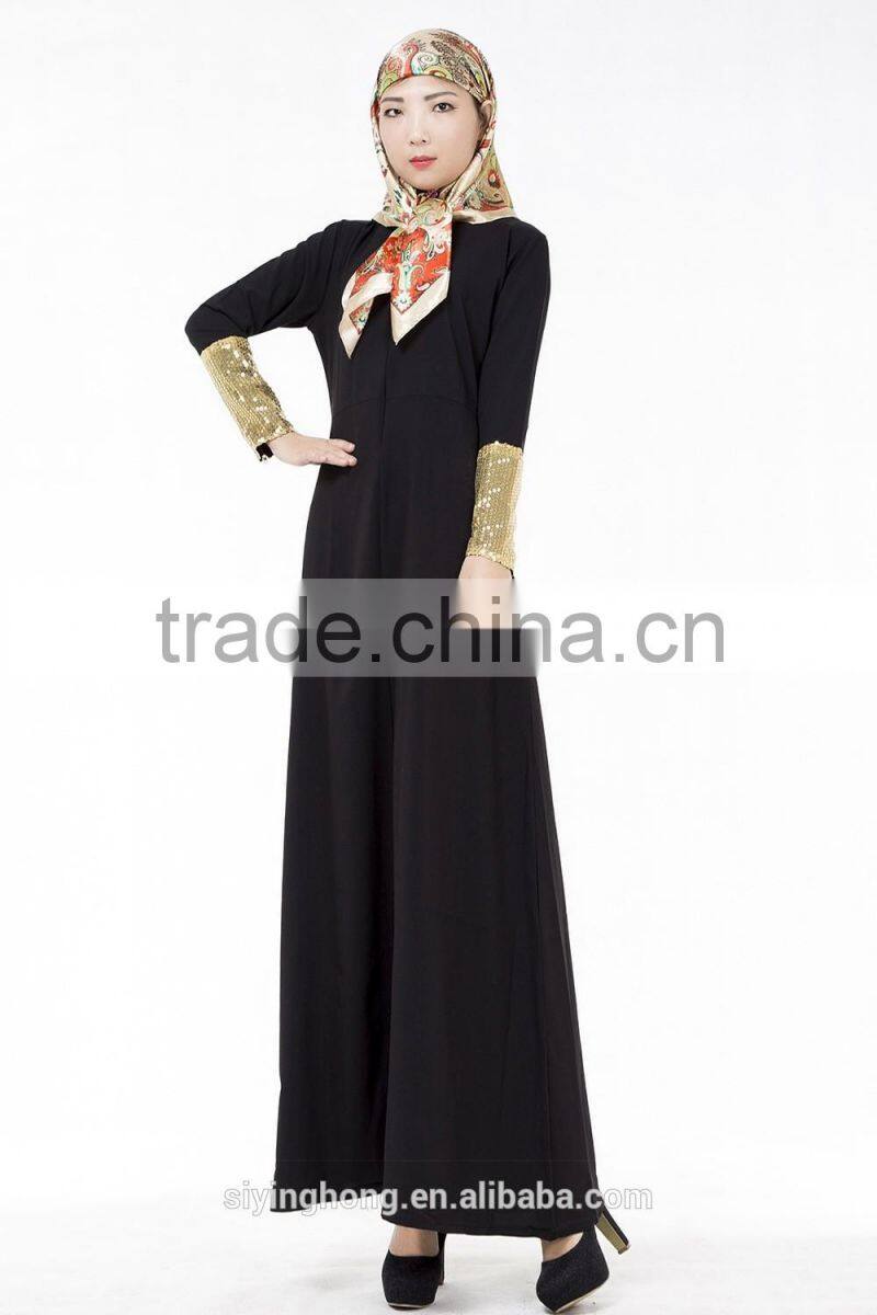 2016 new fashion turkish Islamic Clothing Wholesale Muslim Dress Abaya