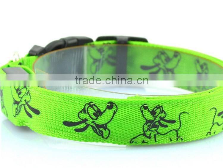 Safety LED Light-up Flashing Glow in the Dark Lighted Dog Collars