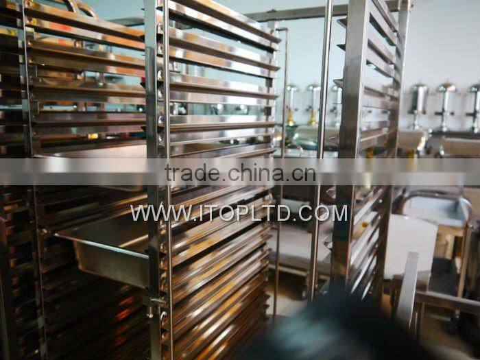 15 pans Stainless Steel higher tray trolley