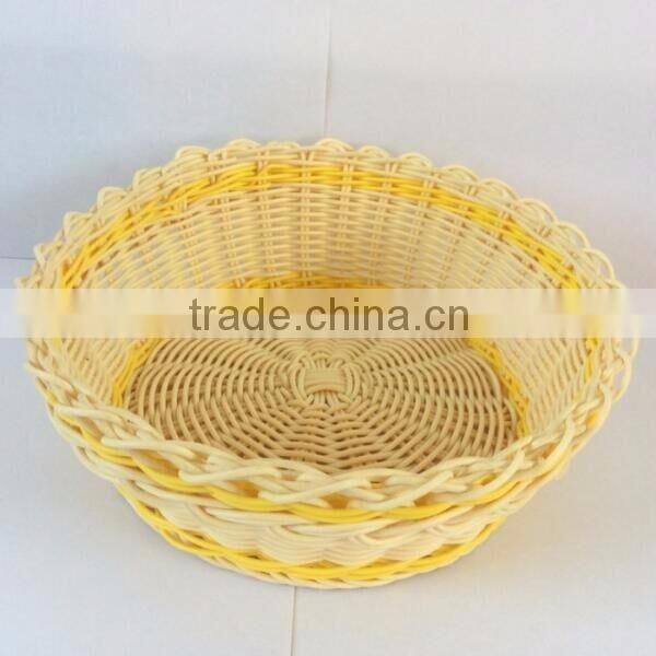 Hand woven imitate rattan vegetable basket