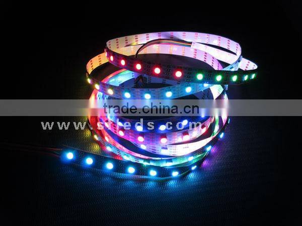 DC5v waterproof addressable led strip light apa102 warm white cold white 144led