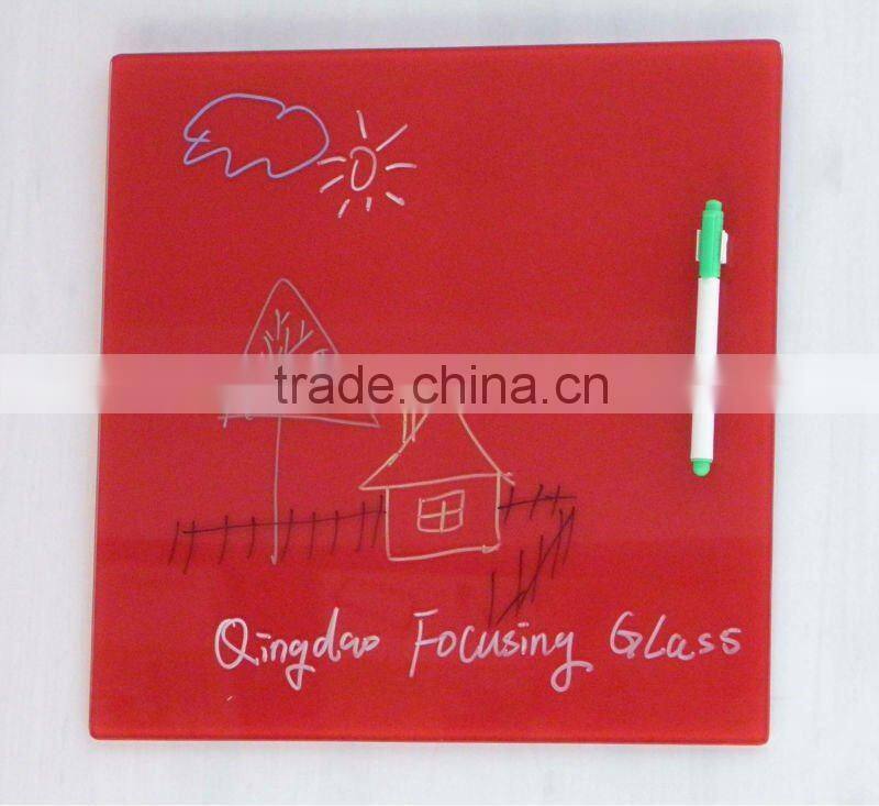 45x45cm tempered glass kids erasable drawing board