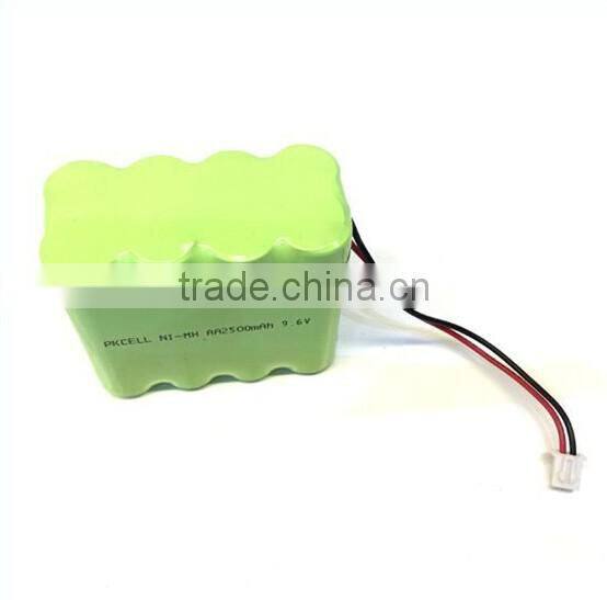 9.6V AA 2500mAh NiMH rechargeable Battery Pack