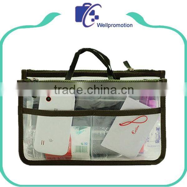 Large size transparent pvc cosmetic bag travel clear makeup bag for vacation