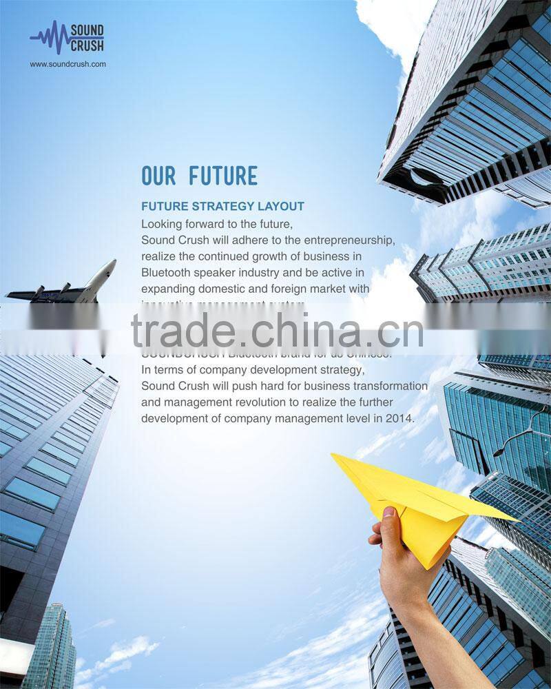 Shenzhen factory Sound Crush new products 2014 Football Bluetooth speaker innovative wireless pc speakers