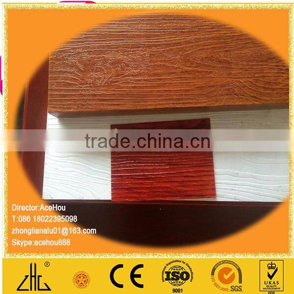 WOW!!!20 years AL6061-T5/AL6063-T5 extruded grey wood grain outdoor products profiles aluminium /aluminum fence board railing