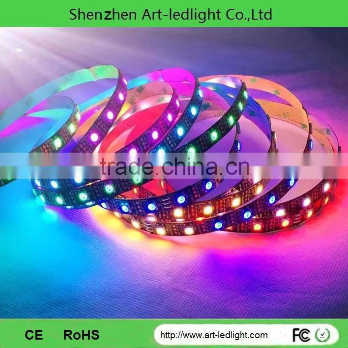 Silicon digital ws2812b led strip ws2812b addressable led 5050 RGB tape 5v 12v