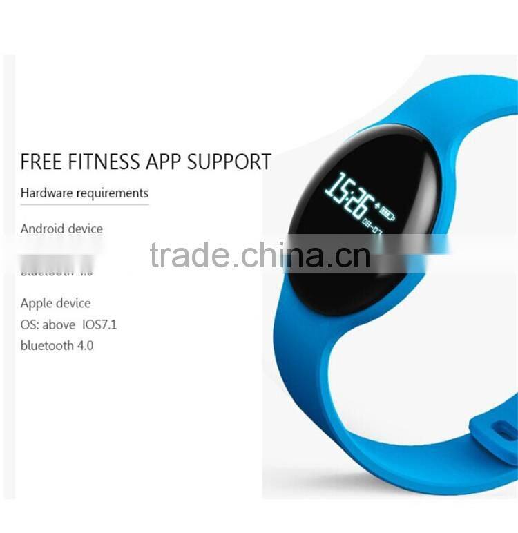 Hot new sports bluetooth silicone vibrating wristband smart watch bracelet