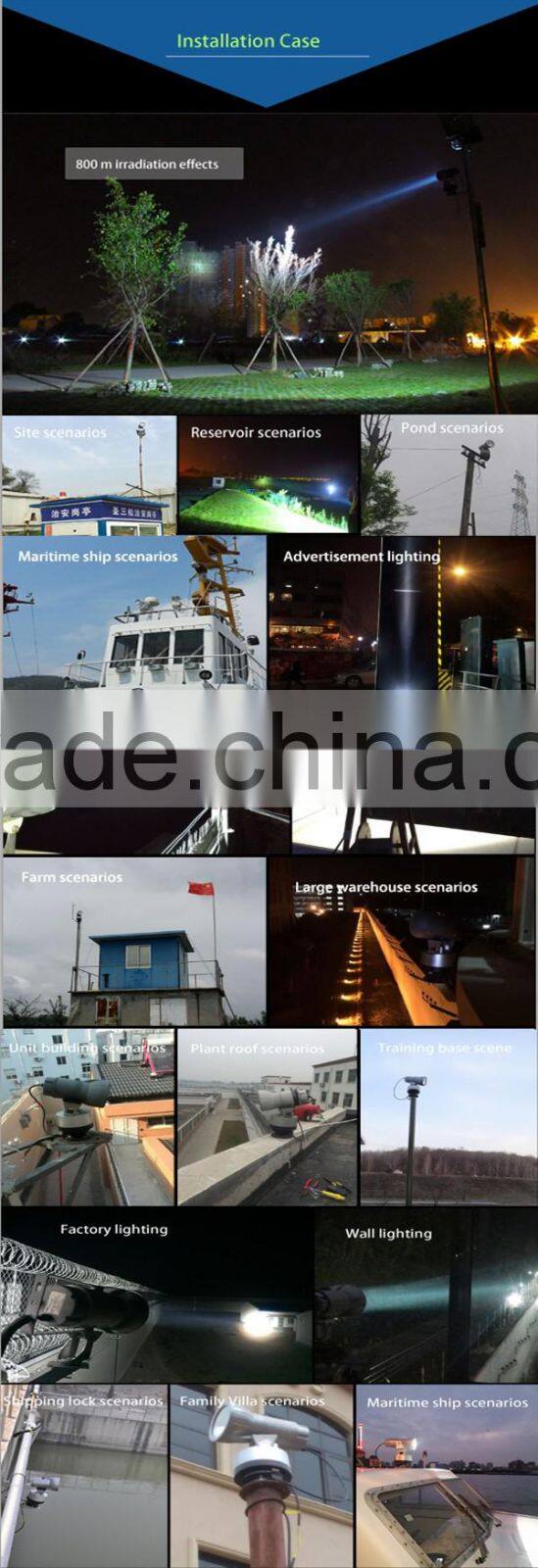 best quality auto 150W waterproof long distance searchlight for sale