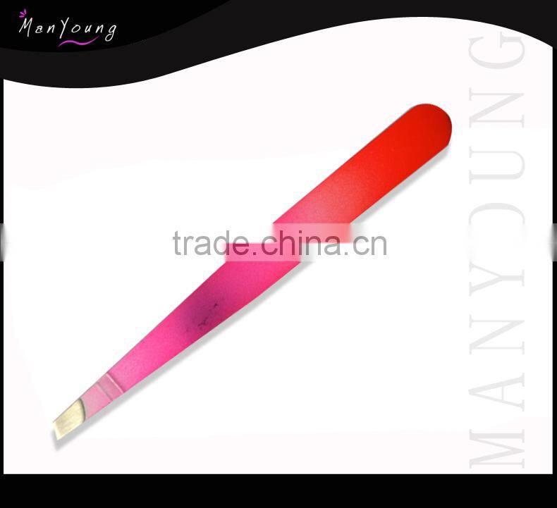 Promotional Item, Stainless Steel Slant Tip Eyelash Tweezers