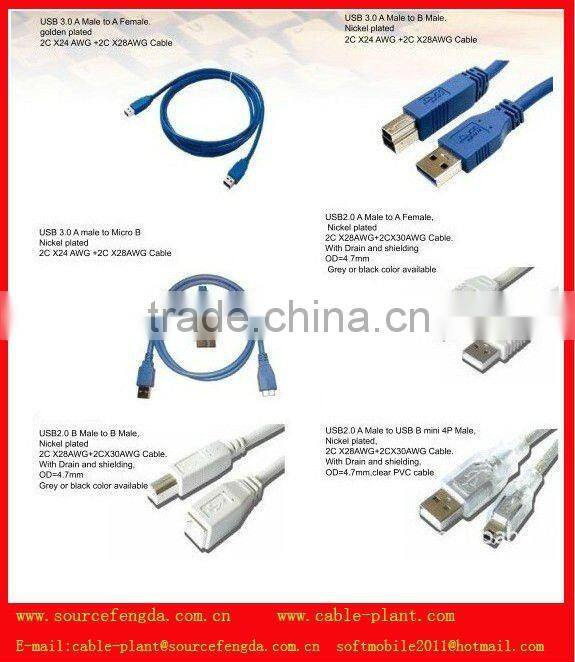 2.0 version mini usb audio 3.5mm cable Direct Selling From Factory 002