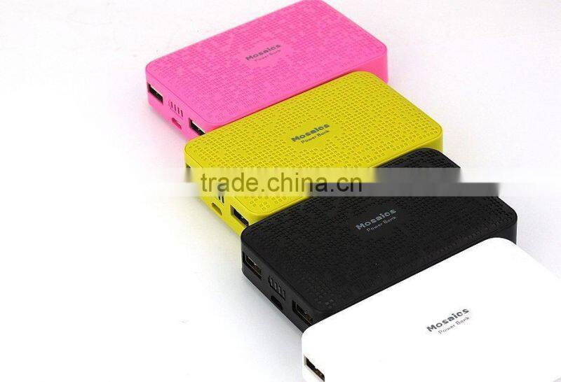 2015 new design cheap smart double USB groove portable mobile phone charger