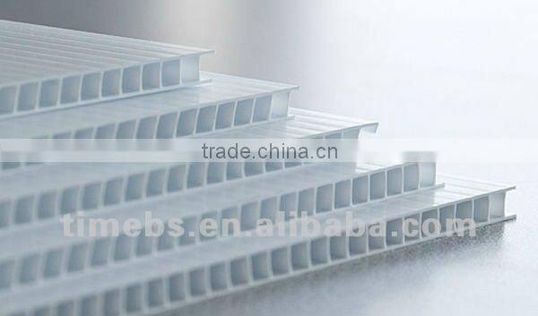 Collapsible corrugated plastic display racks