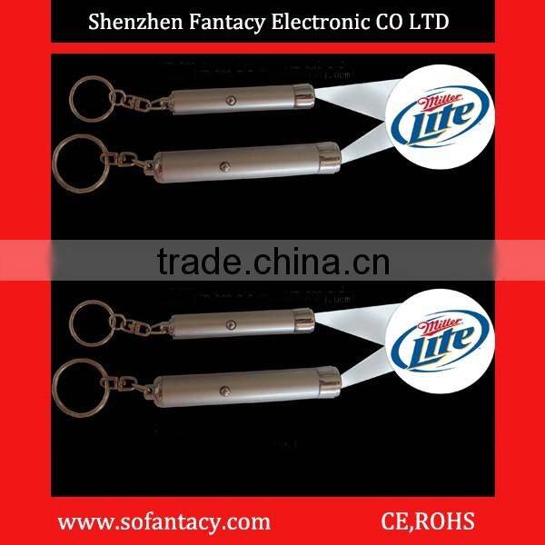Novelty LED Projector Logo Custom Promotion Photo Keychain