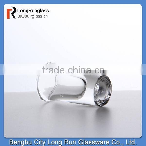 LongRun 0.7oz heavy base new design crystal whisky shot glass,wholesale