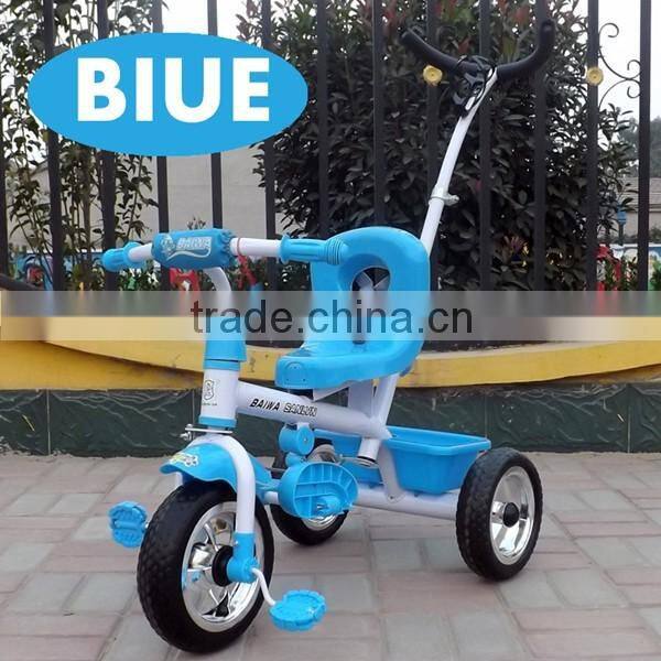 New style kids bicycles /baby tricycle with large basket and comfortable seat