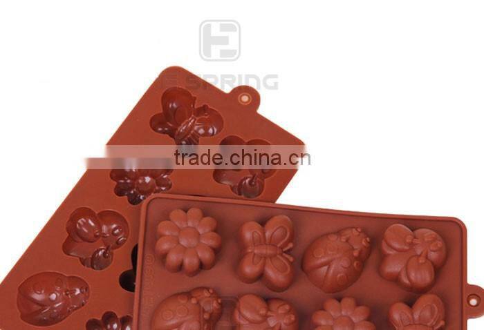 8 Cavity Insect Shapes Silicone Cake Chocolate Mold