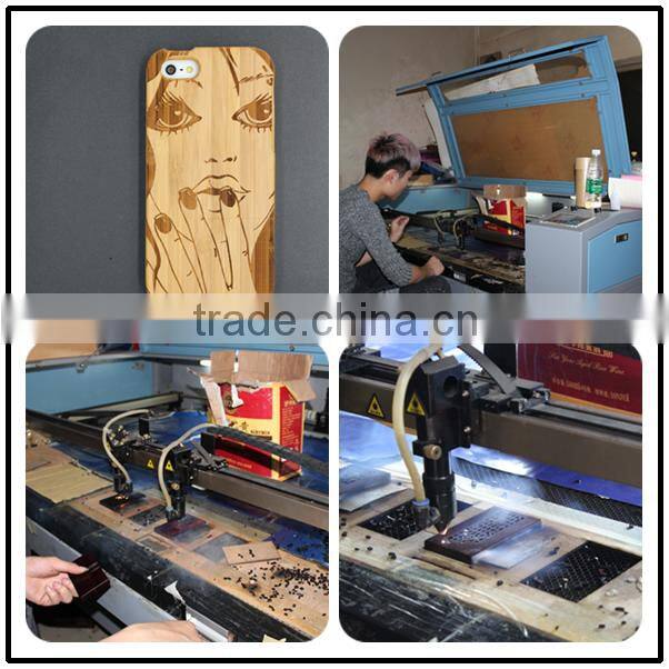 Universal Charming Engraving Durable wood phone case for Iphone 6 in two parts