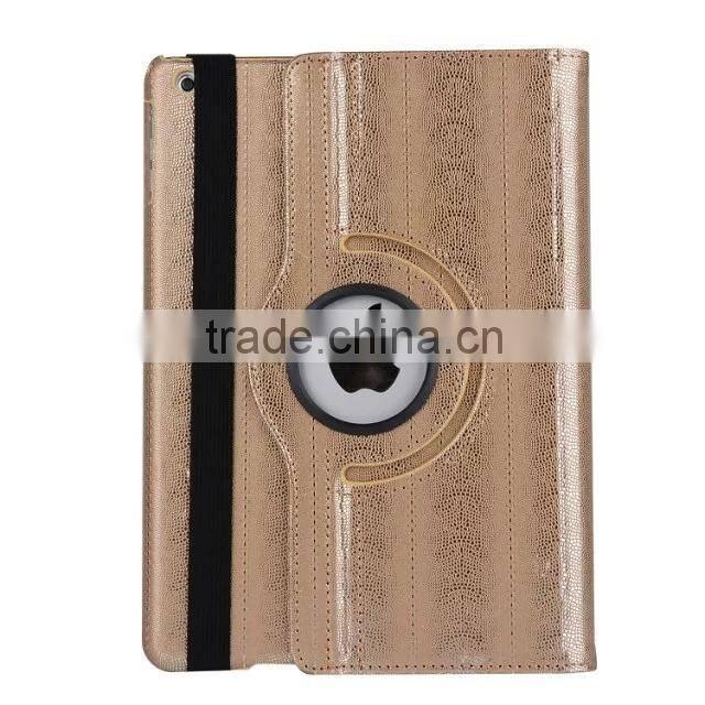 Hot selling factory price for ipad case flip leather stand case 360 degree rotating cover case