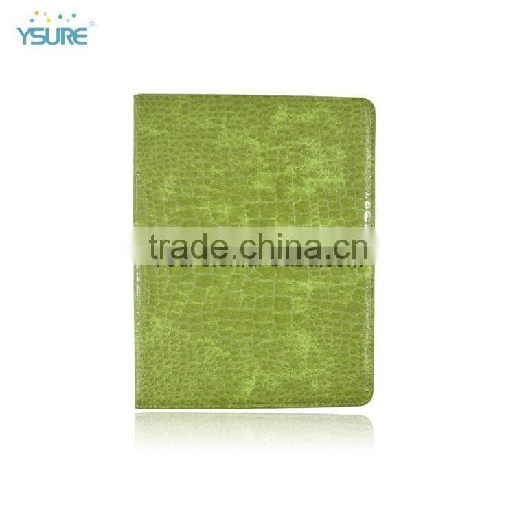 Customized Brand Name Green Crocodile Slim Magnetic PU Leather Stand Smart Cover Case For iPad air iPad 5