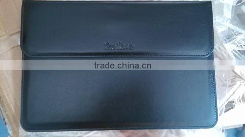 Factory supply premium color leather case for Mircrosoft surface pro 4
