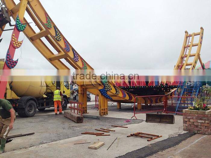 Big Park Equipment Exciting Thrill Game Rides With Track Flying UFO Price For Sale