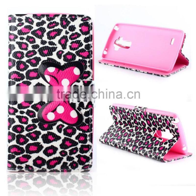 Wallet leather case with card pockets for LG G4 Stylus, For LG G4 Stylus leather case, Customized is acceptable