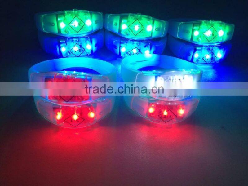 LED Light Silicon Wristband, Wristband With Led, Led Flashing Silicon Wristband For Party