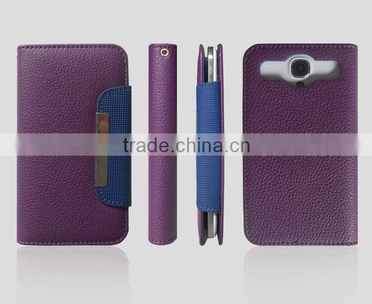 Litchi Pattern Universal Mobile Phone Diary Case Cover