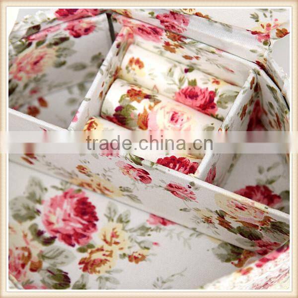 Beautify Fabric cosmetic box for jewelry