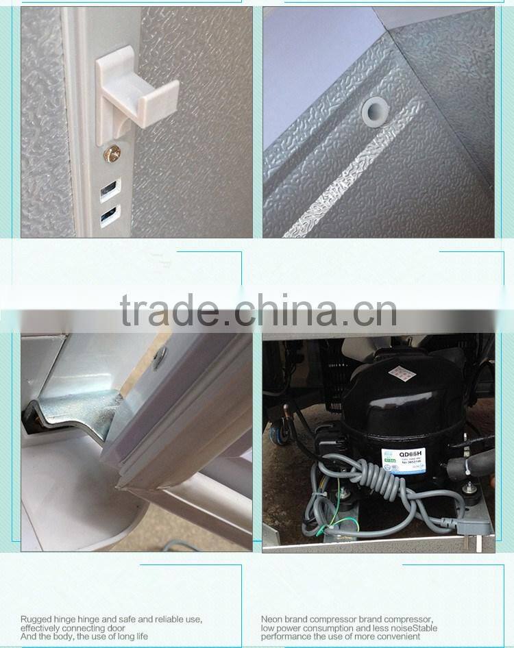 Christmas sale fridge 3 glass showcase display refrigerator